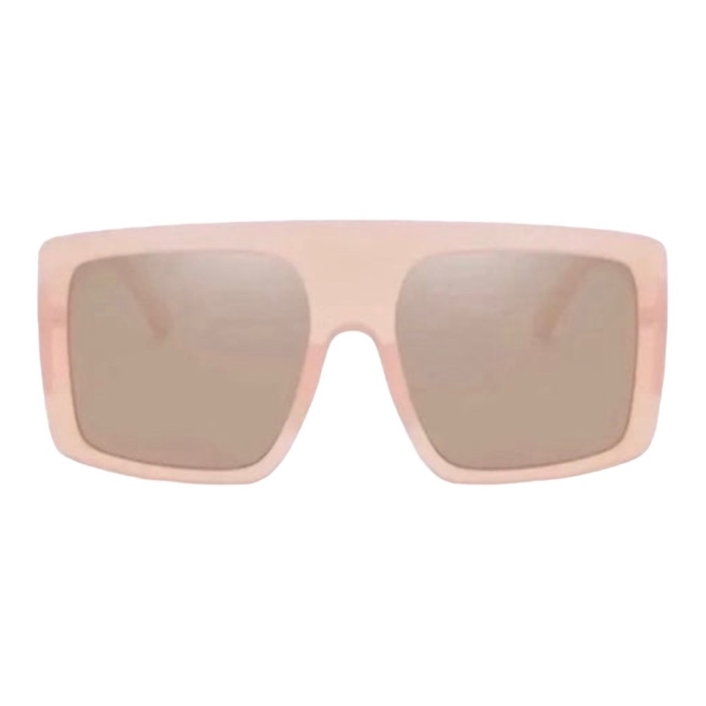 Nude pink oversized sunglasses